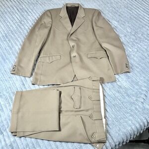 VTG 80s Kenny Rogers Western Collection Circle S  Suit set 42R